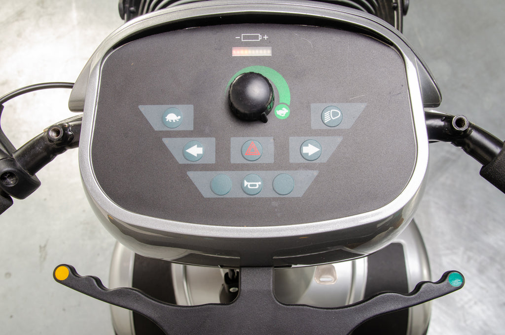 Sunrise Medical Sterling S400 Used Mobility Scooter Silver Midsize Pneumatic Pavement 13544