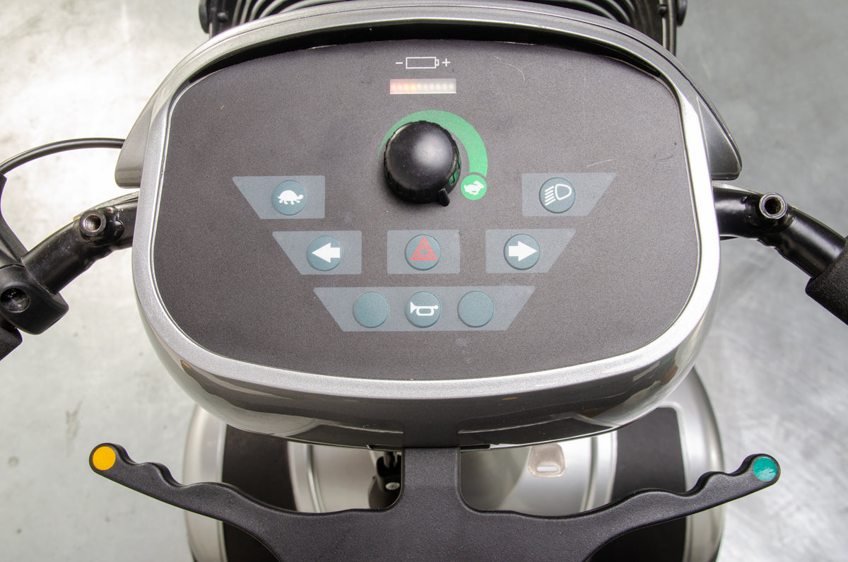 Sunrise Medical Sterling S400 Used Mobility Scooter Silver Midsize Pneumatic Pavement 13544