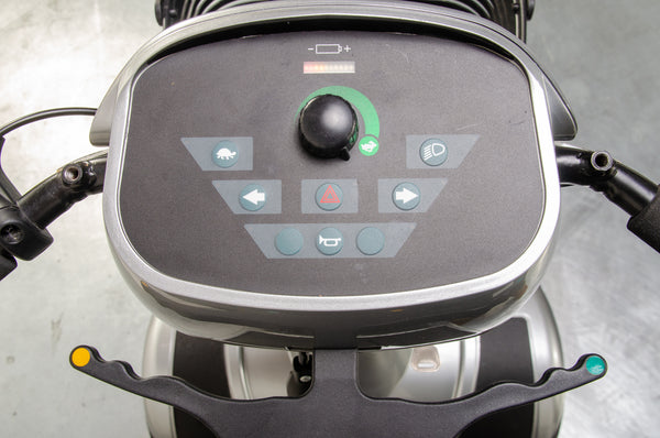 Sunrise Medical Sterling S400 Used Mobility Scooter Silver Midsize Pneumatic Pavement 13544