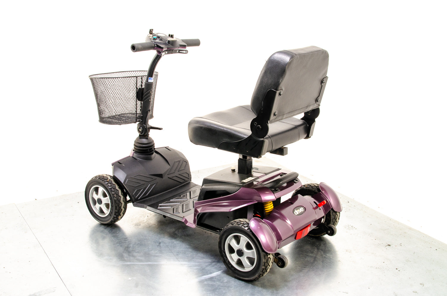 Drive Zen Used Mobility Scooter Transportable Boot All-Terrain Purple 4mph Solid Tyres