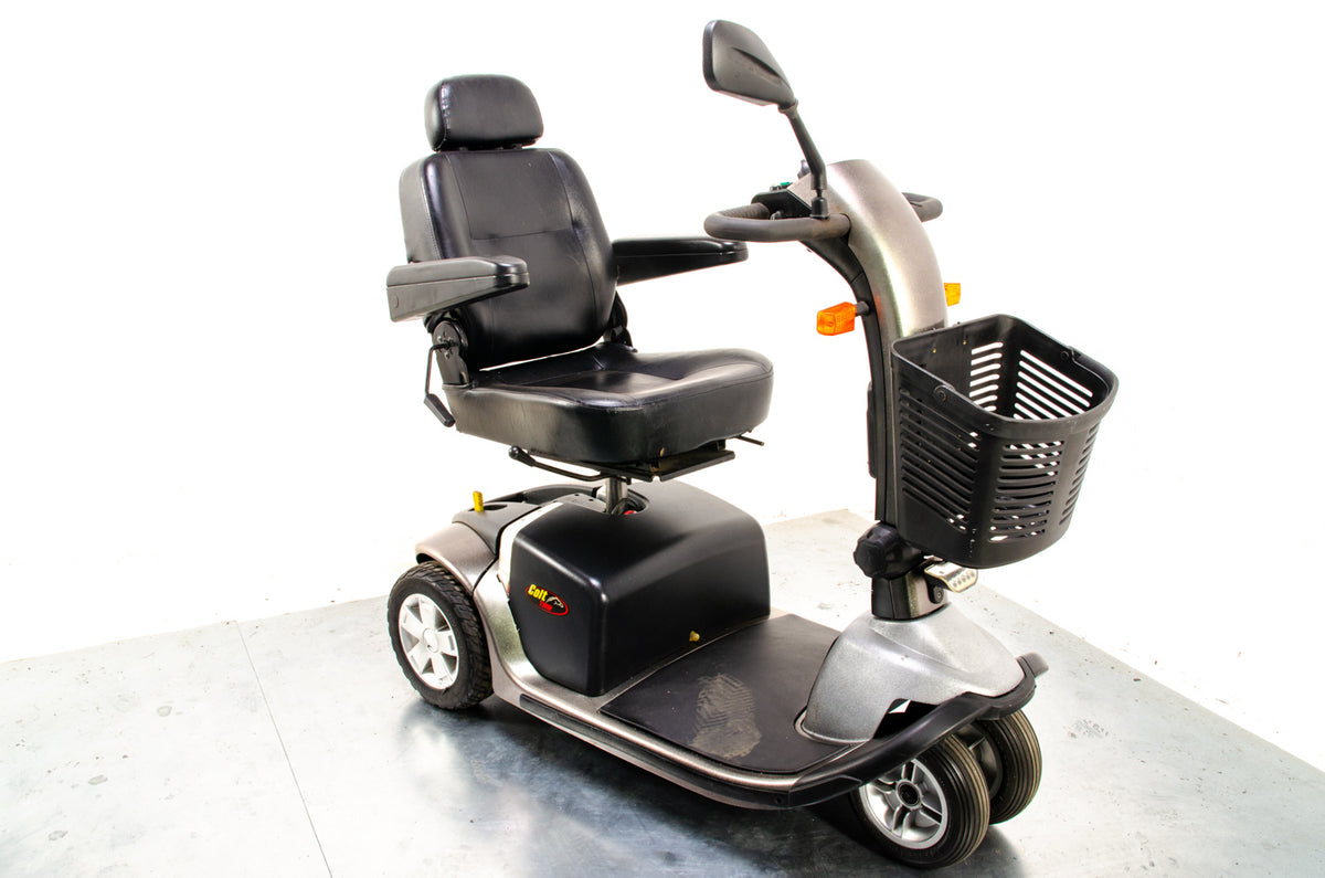Pride Colt Twin Used Electric Mobility Scoter Transportable Trike Pavement Travel Blue 13955 Main image