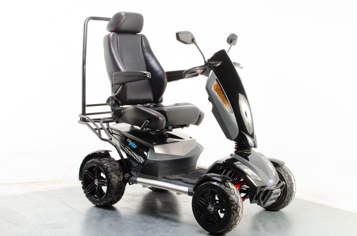 2015 TGA Vita X 8mph Ultimate Large All Terrain Mobility Scooter in Black Main image
