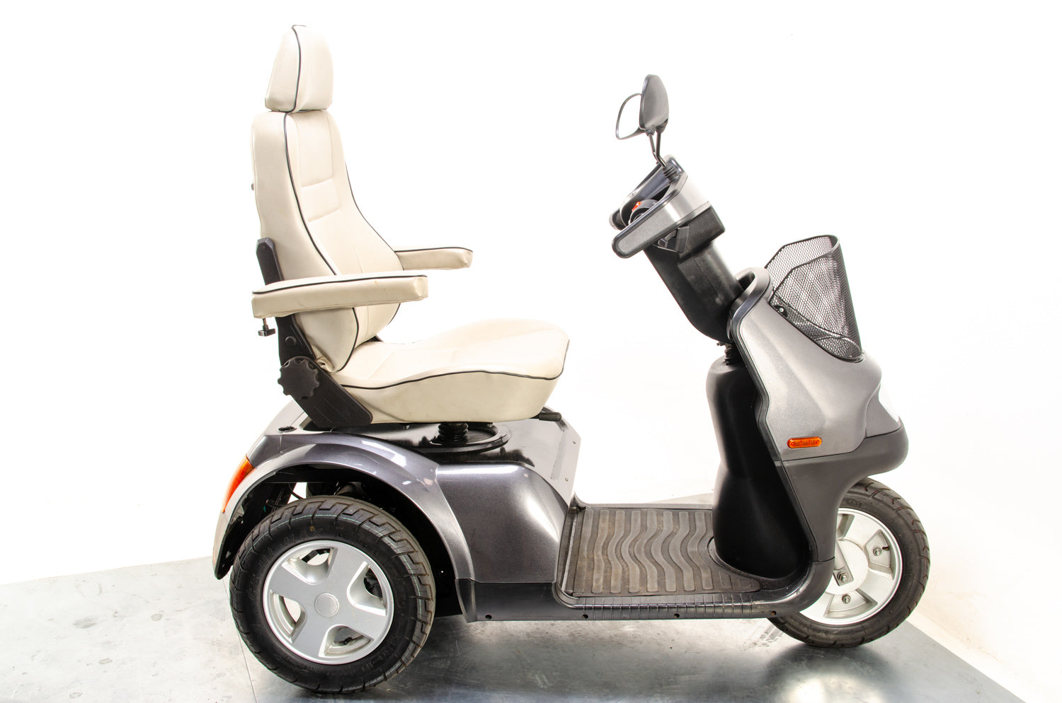 TGA Breeze S3 Large Used Electric Mobility Trike Scooter Road All-Terrain Grey