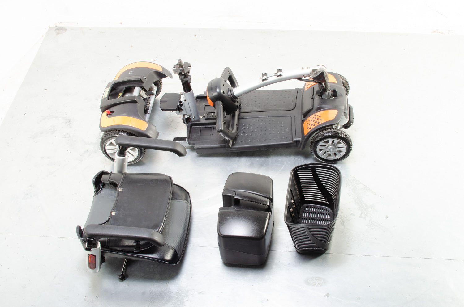 2015 TGA Eclipse 4mph Transportable Mobility Boot Scooter in Orange Secondary image
