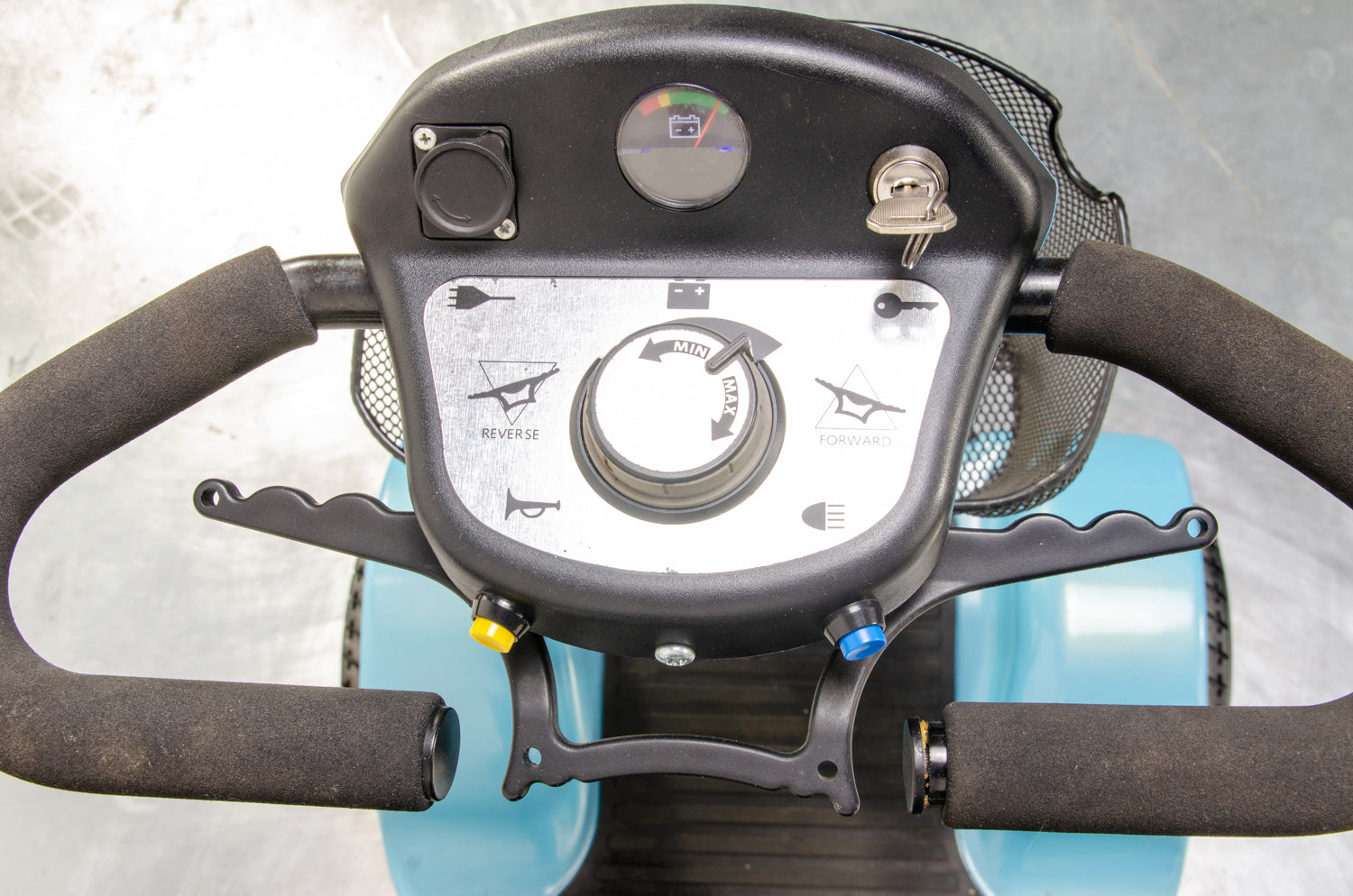 Sterling Sapphire 2 Mobility Scooter Midsize Transportable Pneumatic Tyres Folding Boot Pearl Blue 13642