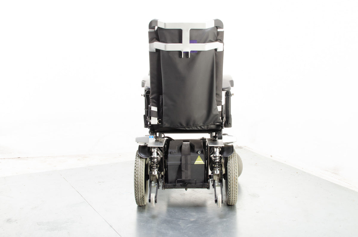 Van Os Medical Excel Airide B-Ace Used Electric Wheelchair Powerchair RWD Pneumatic Silver
