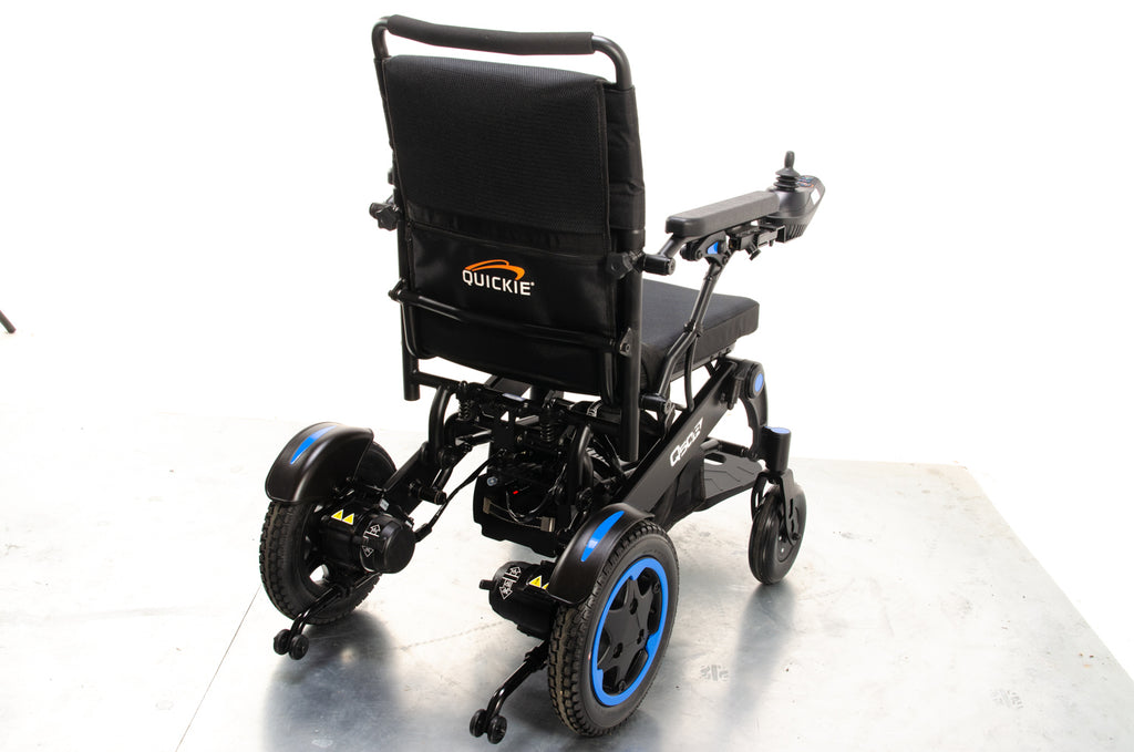 Quickie Q50R Folding Electric Wheelchair Sunrise Medical Used Powerchair Lithium Lightweight