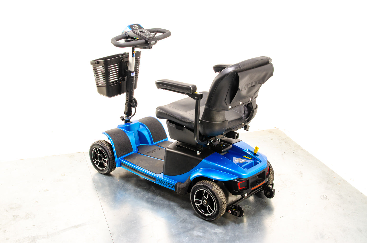 Pride Revo 2.0 4mph Used Mobility Scooter Transportable Boot Suspension Blue