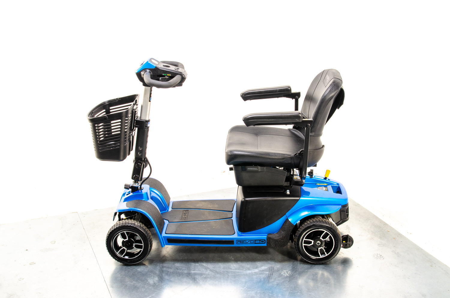 Pride Revo 2.0 4mph Used Mobility Scooter Transportable Boot Suspension Blue