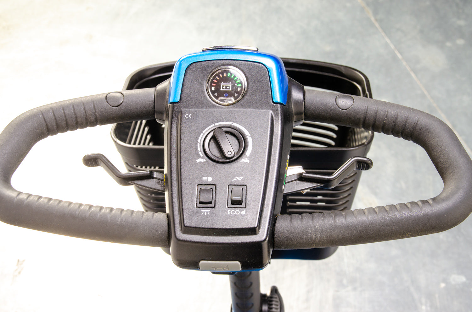 Pride Revo 2.0 4mph Used Mobility Scooter Transportable Boot Suspension Blue