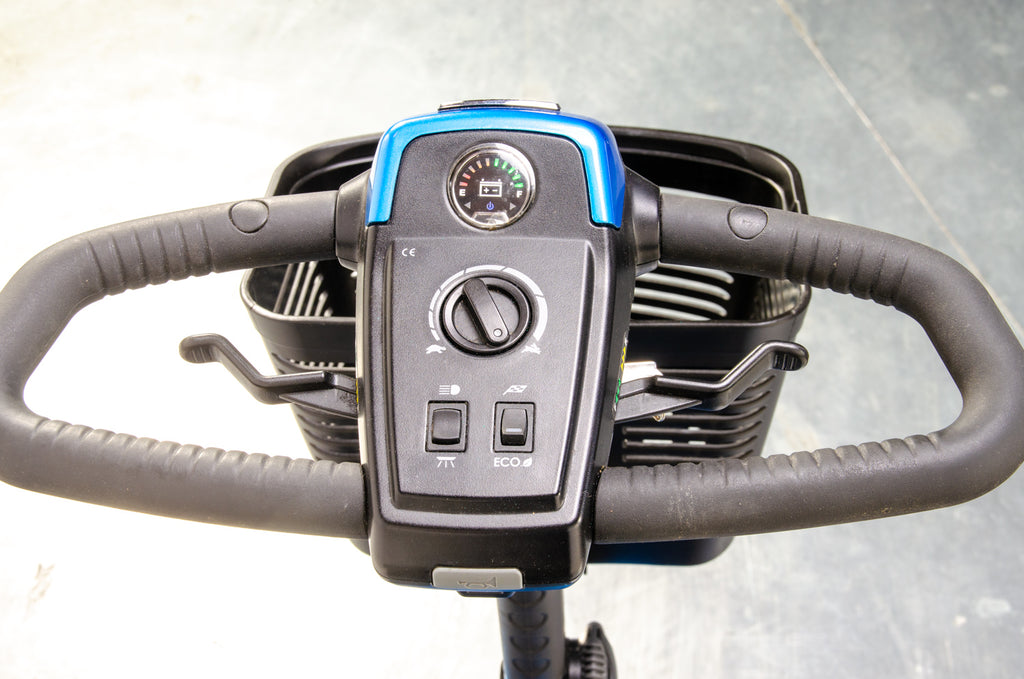 Pride Revo 2.0 4mph Used Mobility Scooter Transportable Boot Suspension Blue