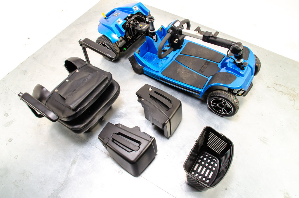 Pride Revo 2.0 4mph Used Mobility Scooter Transportable Boot Suspension Blue