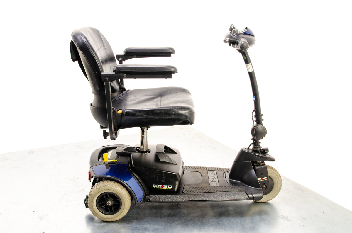 Pride Go-Go Elite Traveller LX 3 Used Mobility Scooter Boot Lightweight Travel Transportable Blue 13558