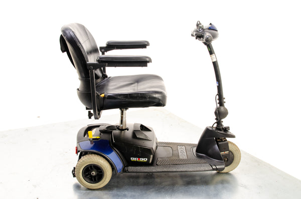Pride Go-Go Elite Traveller LX 3 Used Mobility Scooter Boot Lightweight Travel Transportable Blue 13558