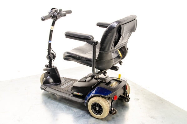 Pride Go-Go Elite Traveller LX 3 Used Mobility Scooter Boot Lightweight Travel Transportable Blue 13558