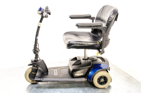 Pride Go-Go Elite Traveller LX 3 Used Mobility Scooter Boot Lightweight Travel Transportable Blue 13558