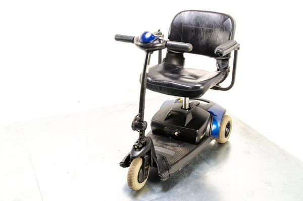 Pride Go-Go Elite Traveller LX 3 Used Mobility Scooter Boot Lightweight Travel Transportable Blue 13558