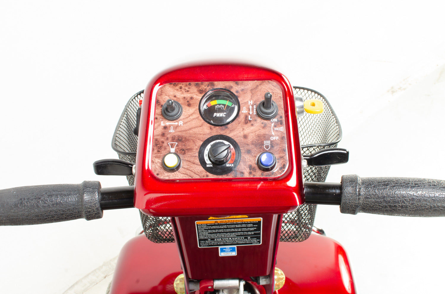 2014 Rascal 388XL 6mph Mid Size Comfort Electric Mobility Scooter in Red Secondary image