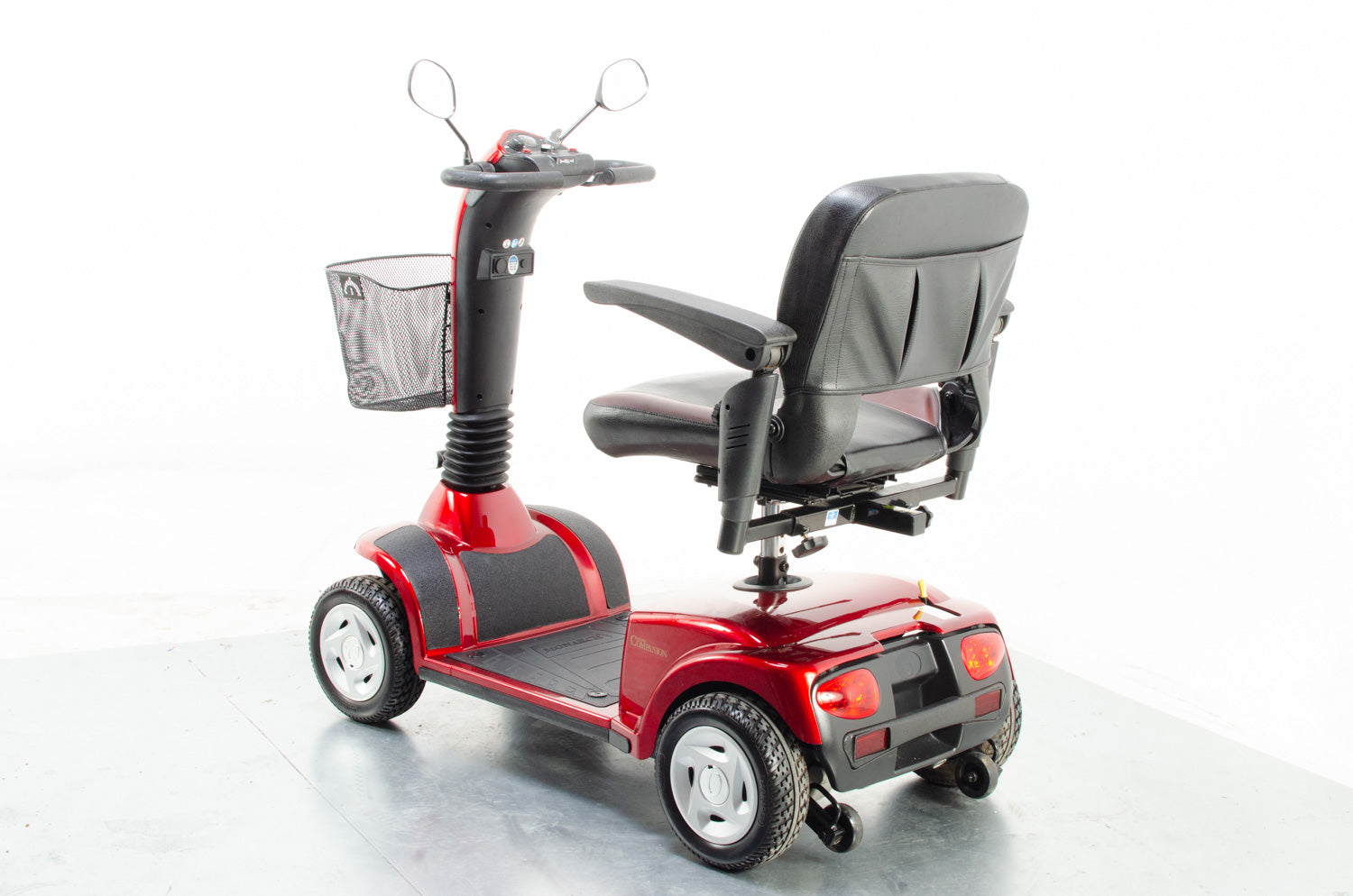 2013 Monarch Multi Electric Mobility Scooter Used Second Hand 4mph Mid Size Pavement in Red