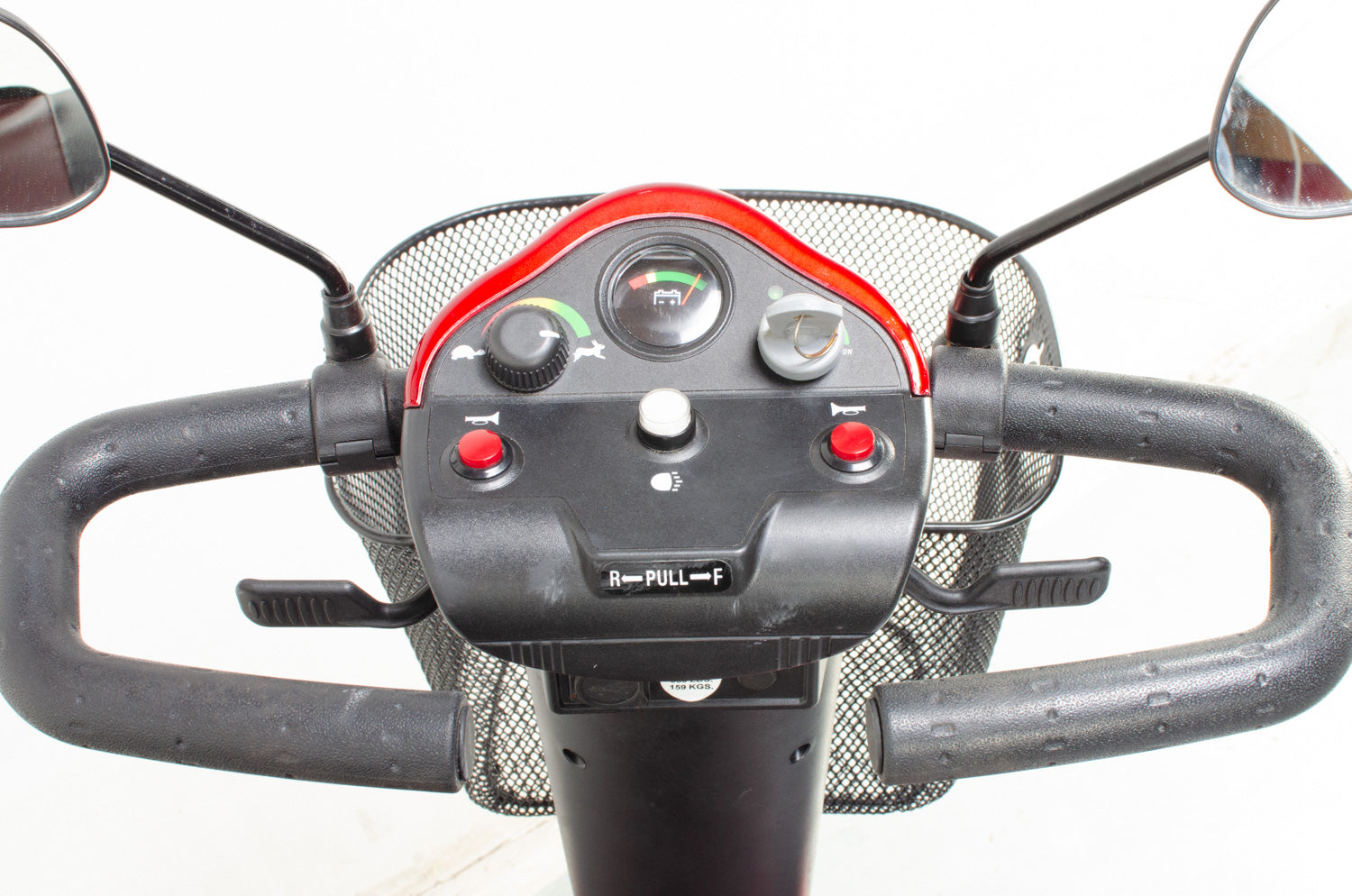 2013 Monarch Multi Electric Mobility Scooter Used Second Hand 4mph Mid Size Pavement in Red Secondary image