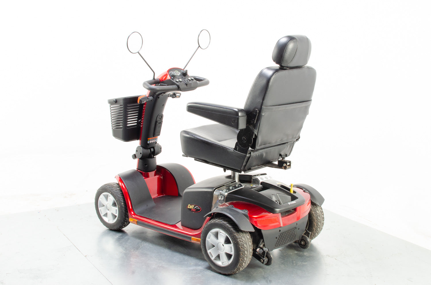 2016 Pride Colt Sport 8mph Mid Size Transportable Mobility Boot Scooter in Red