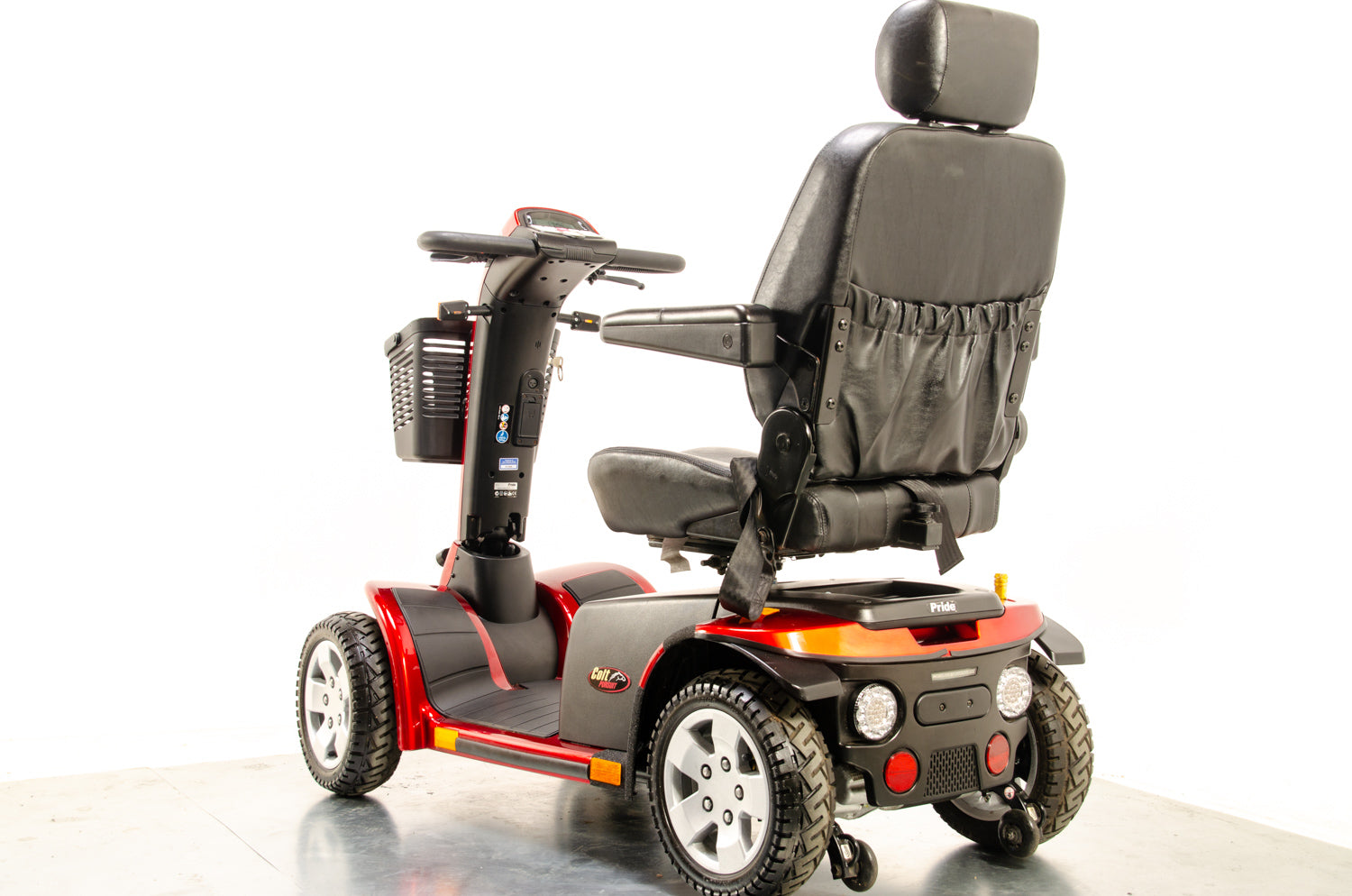 Pride Colt Pursuit Used Mobility Scooter 8mph All-Terrain Transportable Large Off-Road Road Legal Red 13566