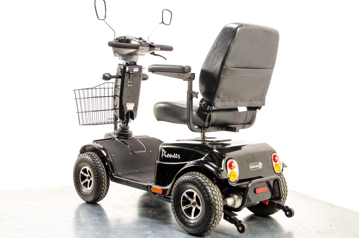 Rascal Pioneer Used Electric Mobility Scooter 8mph All-Terrain Suspension Off-Road Black 13997