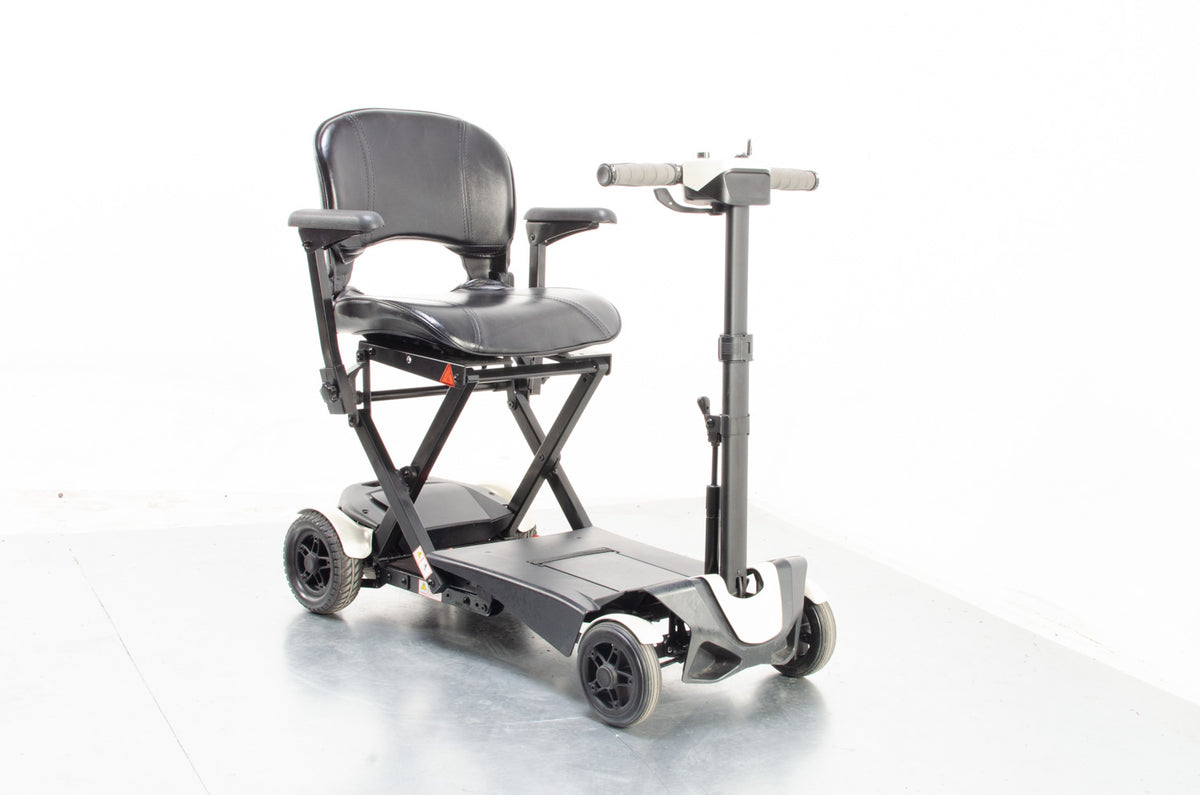 2018 Drive Flex 4 Wheel Auto-fold 4mph Remote Auto Folding Mobility Scooter Mirror Chrome Silver Main image