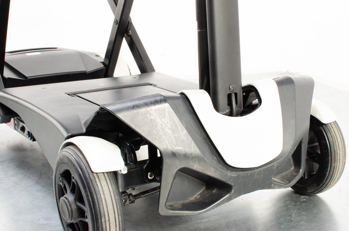 2018 Drive Flex 4 Wheel Auto-fold 4mph Remote Auto Folding Mobility Scooter Mirror Chrome Silver