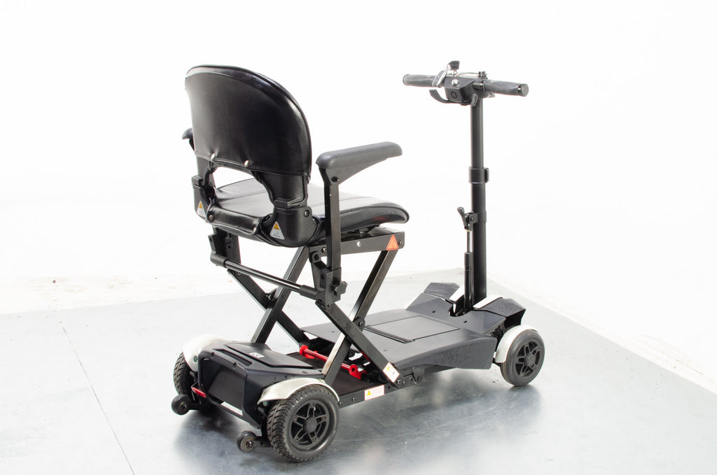 2018 Drive Flex 4 Wheel Auto-fold 4mph Remote Auto Folding Mobility Scooter Mirror Chrome Silver