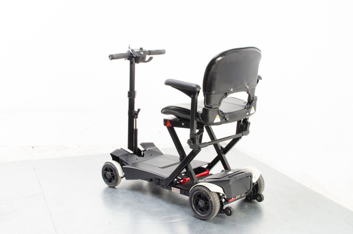 2018 Drive Flex 4 Wheel Auto-fold 4mph Remote Auto Folding Mobility Scooter Mirror Chrome Silver