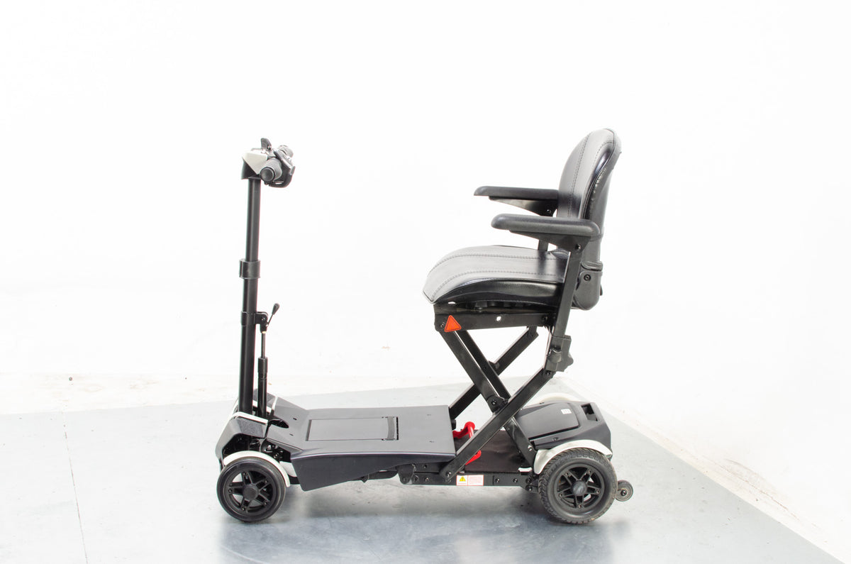 2018 Drive Flex 4 Wheel Auto-fold 4mph Remote Auto Folding Mobility Scooter Mirror Chrome Silver