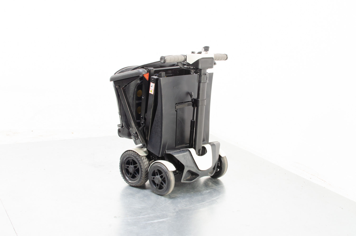 2018 Drive Flex 4 Wheel Auto-fold 4mph Remote Auto Folding Mobility Scooter Mirror Chrome Silver Secondary image