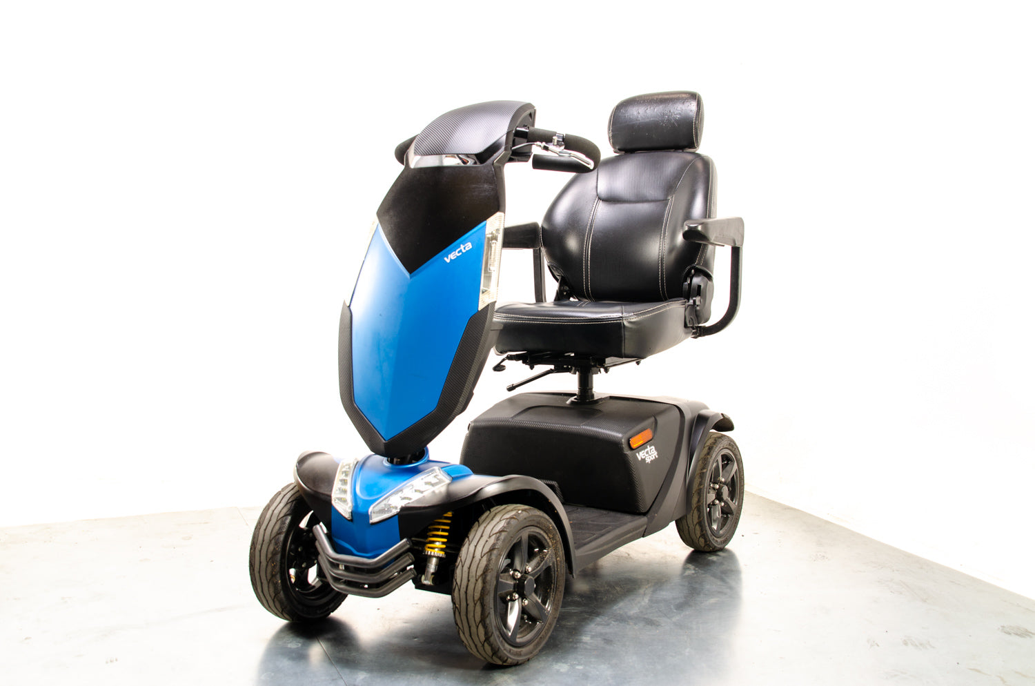 Rascal Vecta Sport All-Terrain Off-Road Used Electric Mobility Scooter 8mph Suspension Max Grip Road Legal Blue