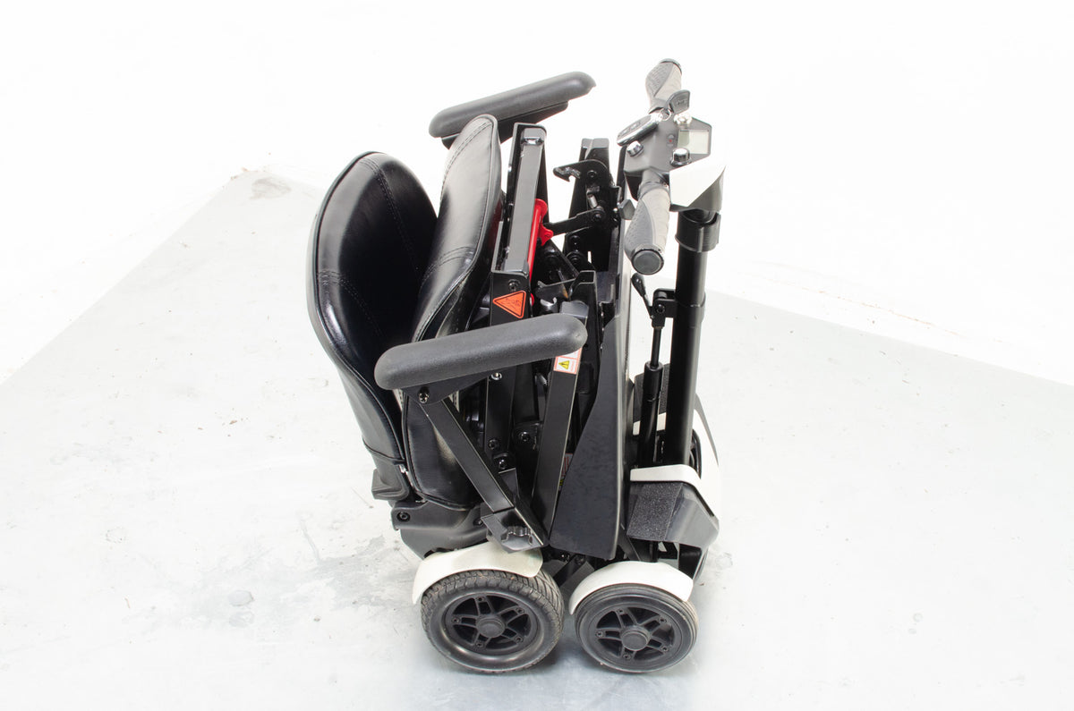 2018 Drive Flex 4 Wheel Auto-fold 4mph Remote Auto Folding Mobility Scooter Mirror Chrome Silver