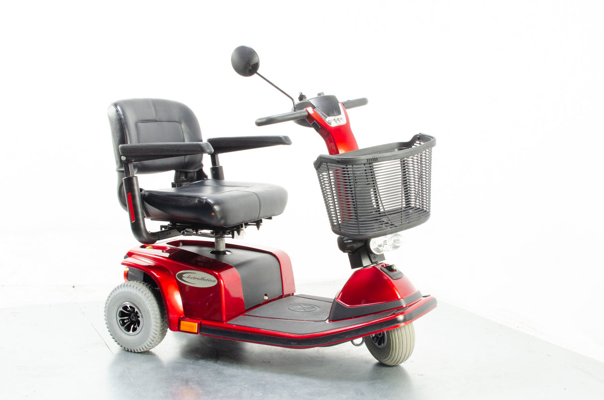 2016 Electromotion Super Glide 4mph Mid Size 3 Wheel Trike Mobility Scooter in Red