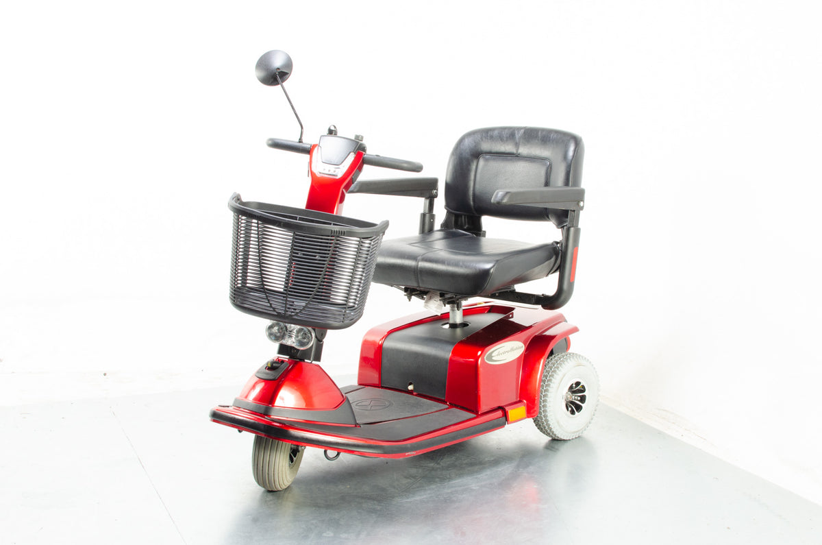 2016 Electromotion Super Glide 4mph Mid Size 3 Wheel Trike Mobility Scooter in Red