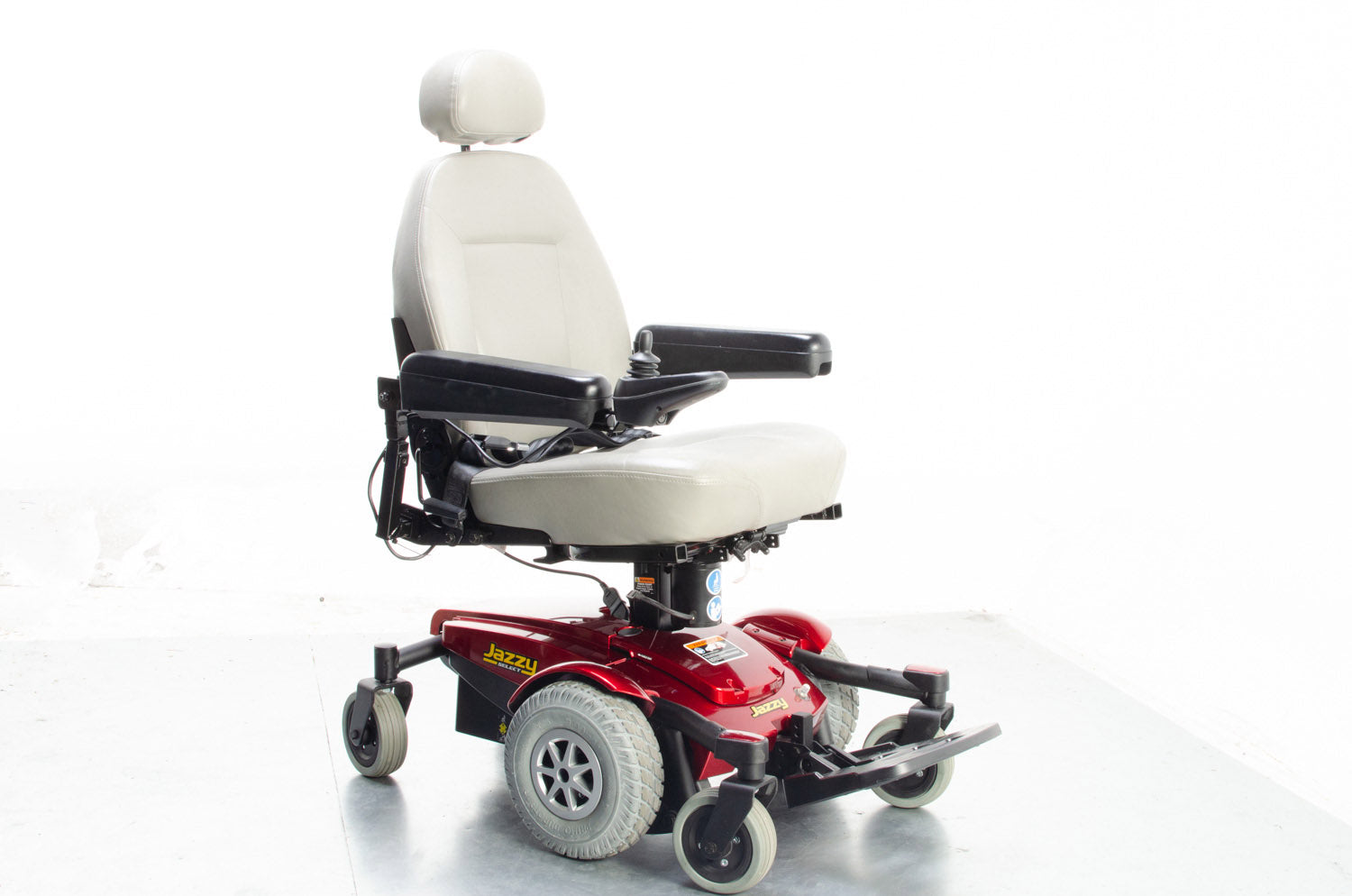 2016 Pride Jazzy Select 6 4mph MWD Powered Wheelchair Electric Raiser in Red Secondary image