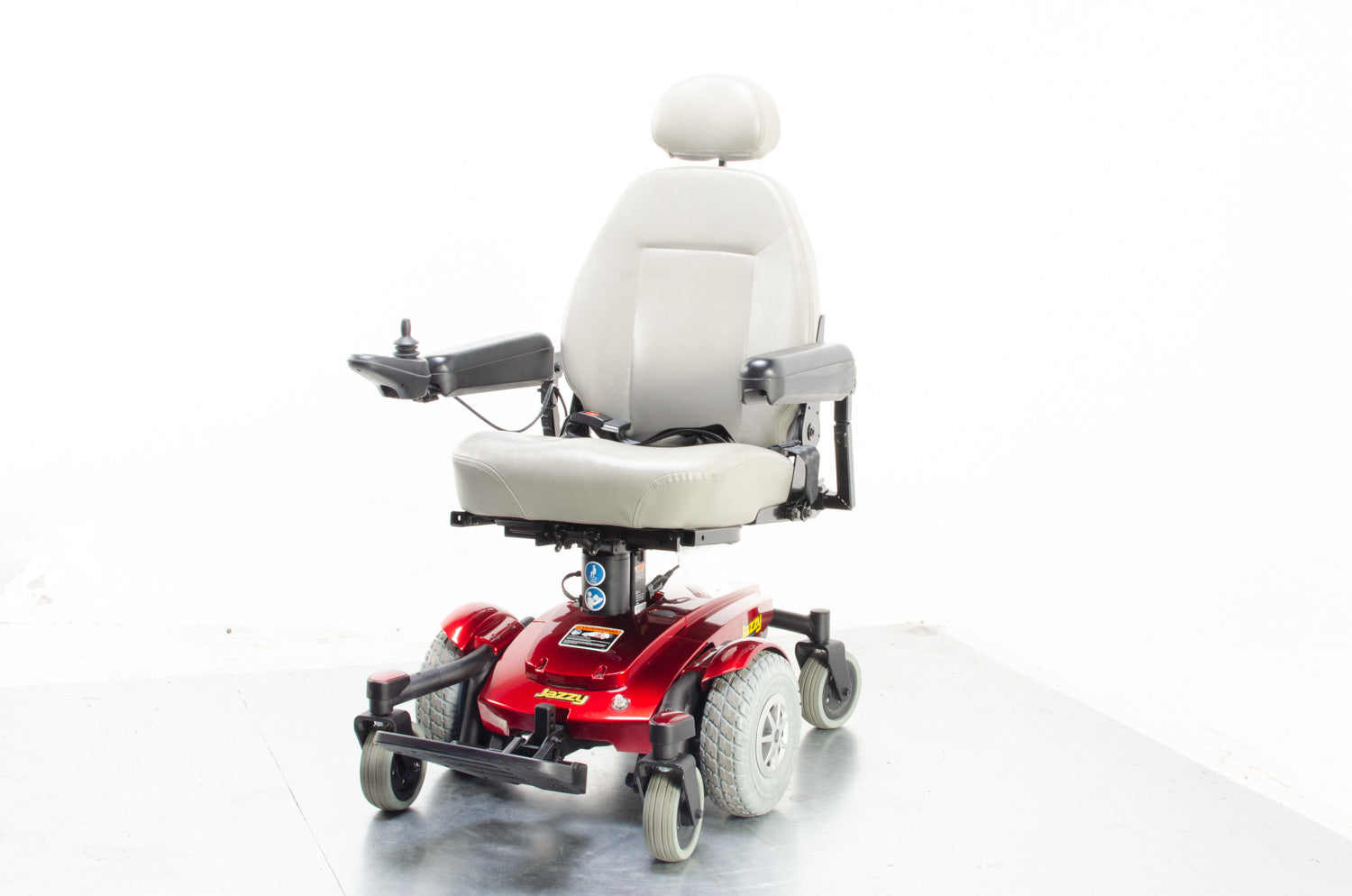 2016 Pride Jazzy Select 6 4mph MWD Powered Wheelchair Electric Raiser in Red