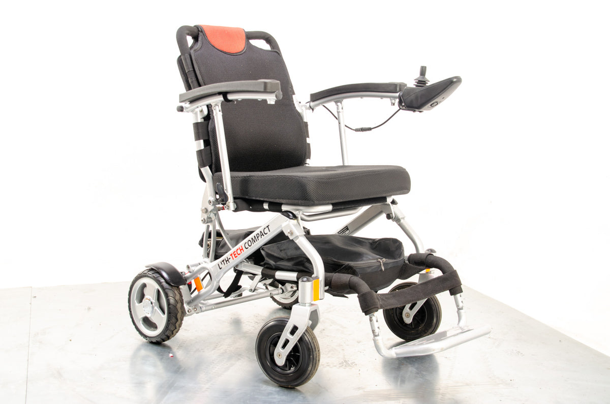 LITH-TECH Compact Electric Folding Wheelchair Powerchair Used Lightweight Aluminium Lithium Main image