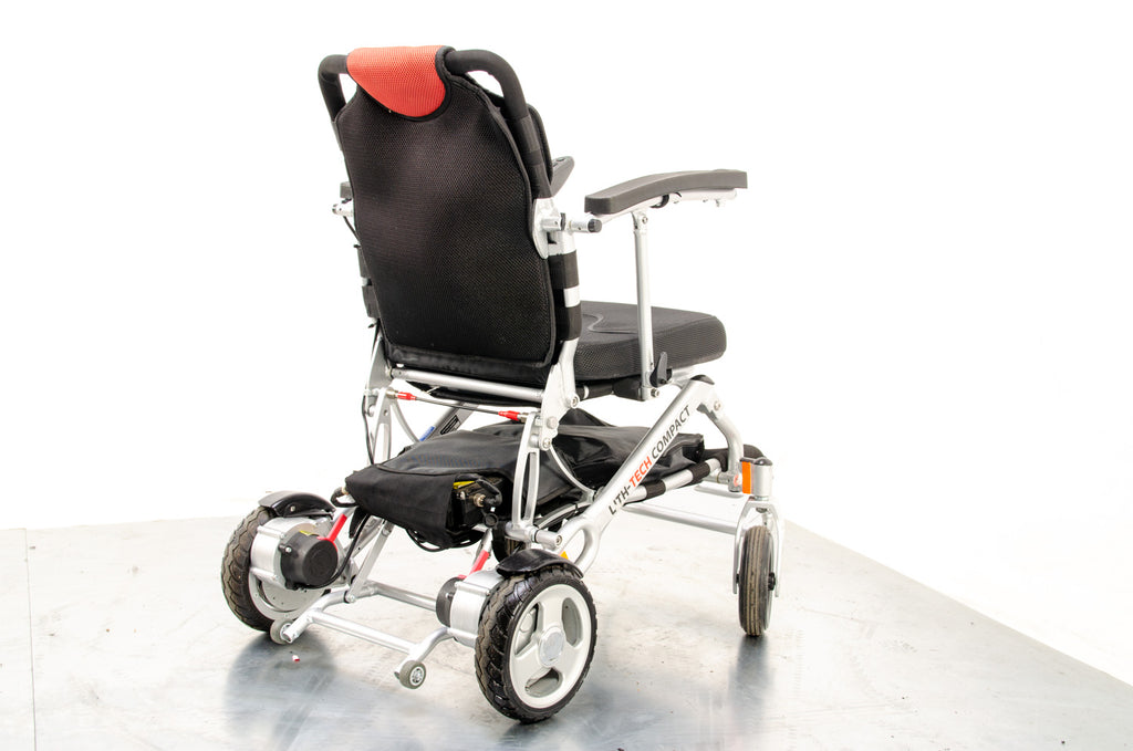 LITH-TECH Compact Electric Folding Wheelchair Powerchair Used Lightweight Aluminium Lithium