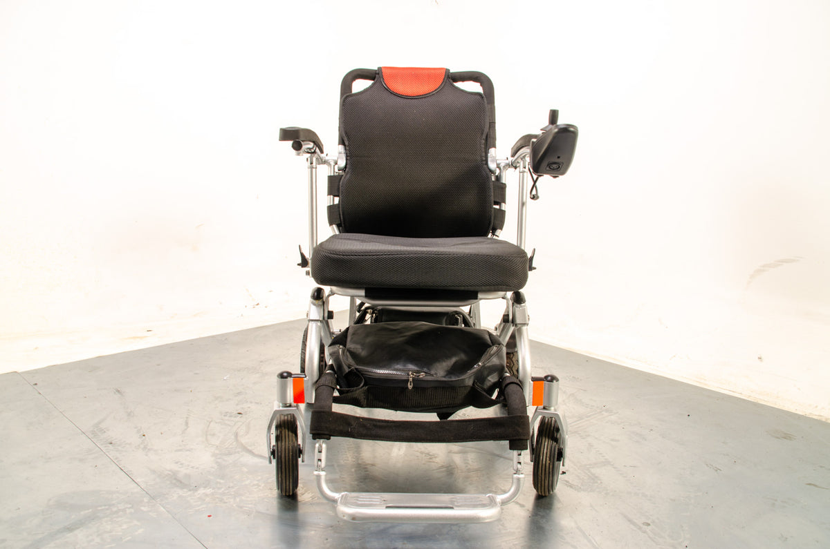 LITH-TECH Compact Electric Folding Wheelchair Powerchair Used Lightweight Aluminium Lithium
