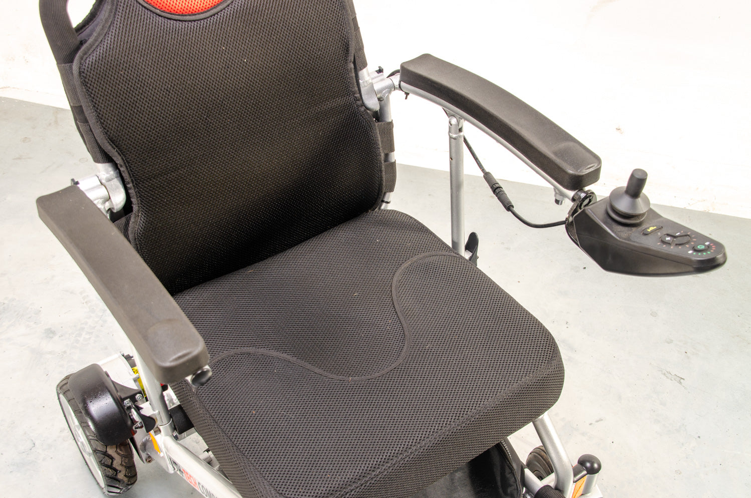 LITH-TECH Compact Electric Folding Wheelchair Powerchair Used Lightweight Aluminium Lithium