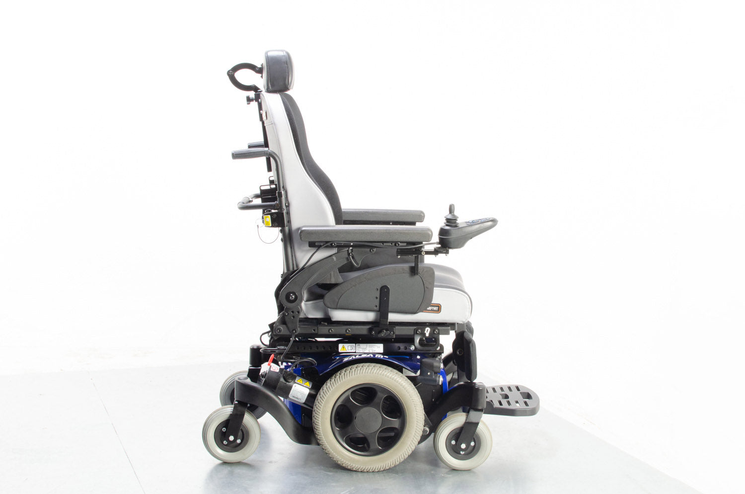 2017 Quickie Salsa M2 6mph Powered Wheelchair Electric Tilt Sunrise Medical Powerchair in Blue