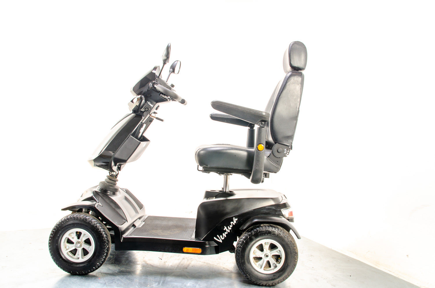 Rascal Ventura 8mph Used Electric Mobility Scooter Midsize Modern Road Pavement Class 3 Black