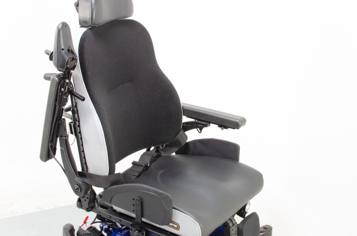 2017 Quickie Salsa M2 6mph Powered Wheelchair Electric Tilt Sunrise Medical Powerchair in Blue Secondary image