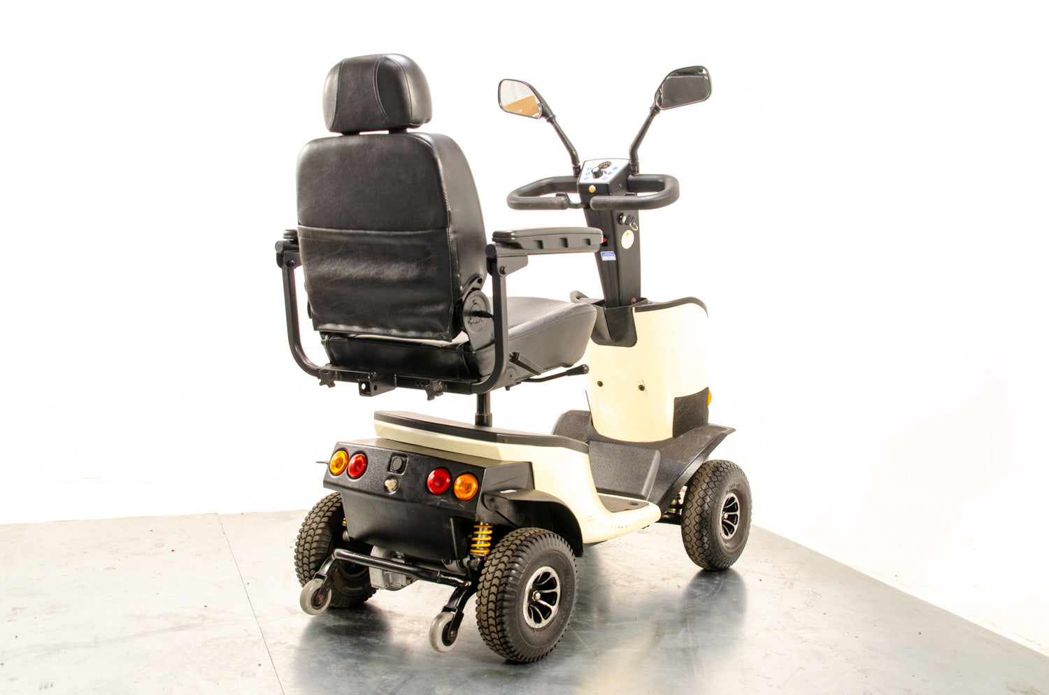 2014 Solax Buggie from Monarch 6mph Midsize Mobility Scooter in Cream White