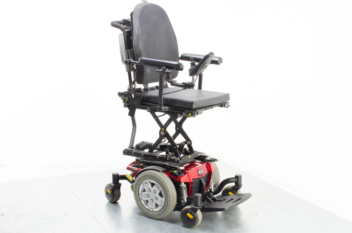 2015 Pride Quantum Q6 Edge Electric Wheelchair Powerchair Power Tilt Recline 4mph Used Red Main image