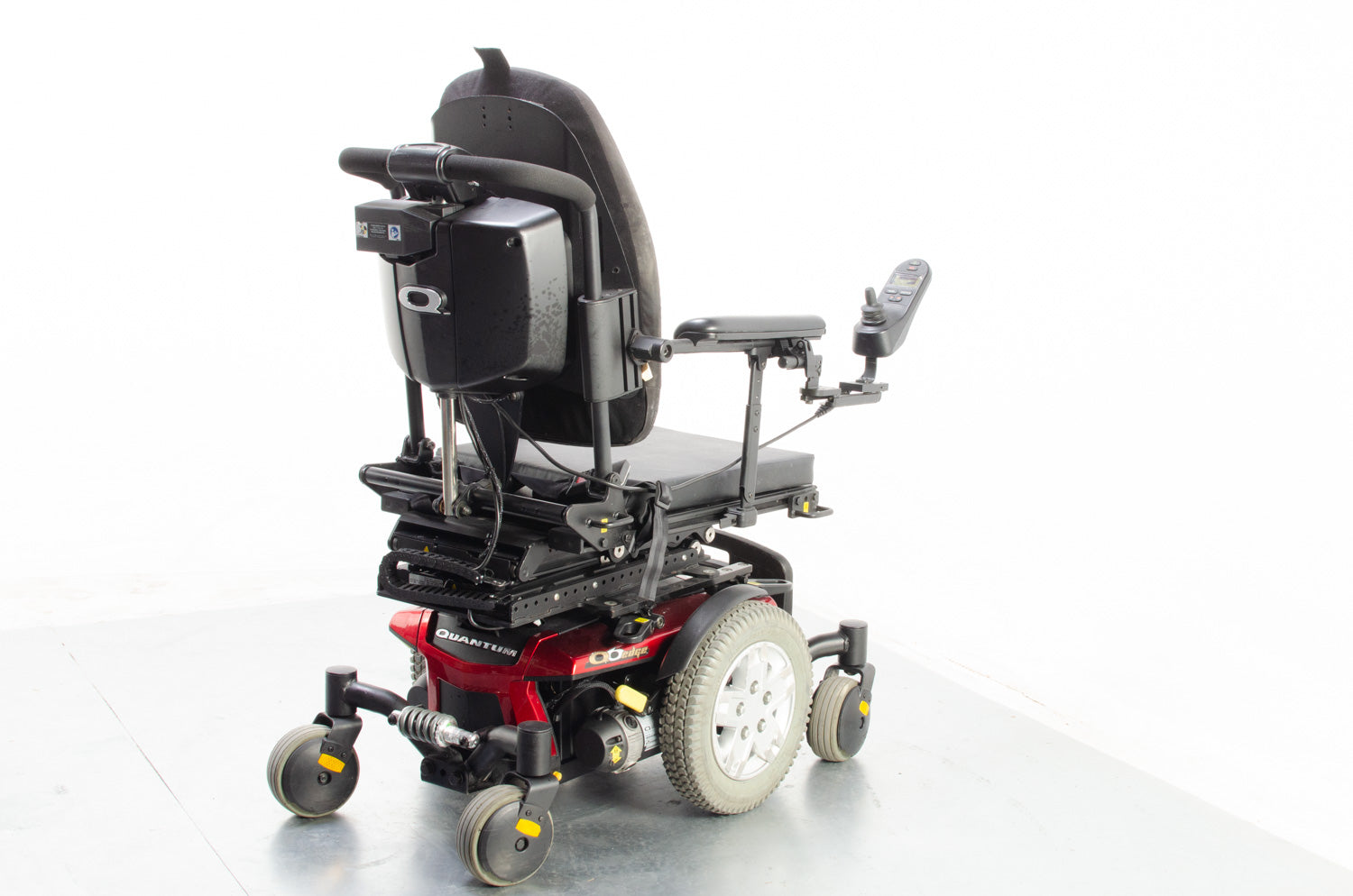 2015 Pride Quantum Q6 Edge Electric Wheelchair Powerchair Power Tilt Recline 4mph Used Red