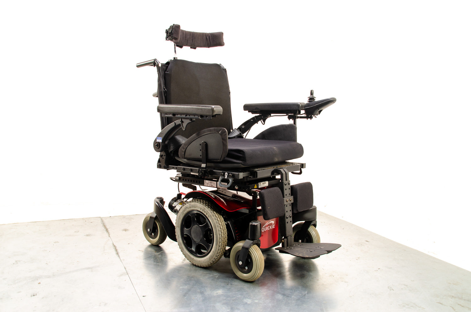 2016 Sunrise Medical Quickie Salsa M2 Mini Used Electric Wheelchair Powerchair Powered Tilt Red 13639 Secondary image